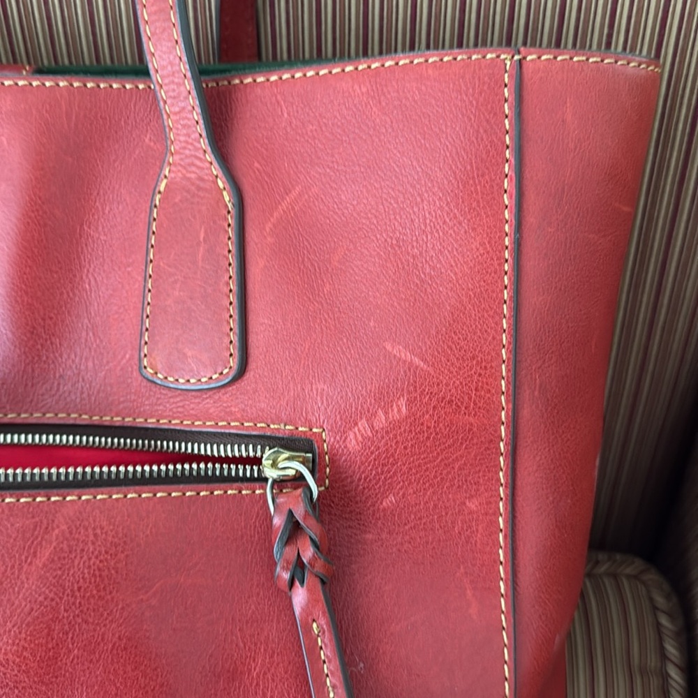 Vintage Dooney & Bourke Florentine Russell Tote - Picture 7 of 10
